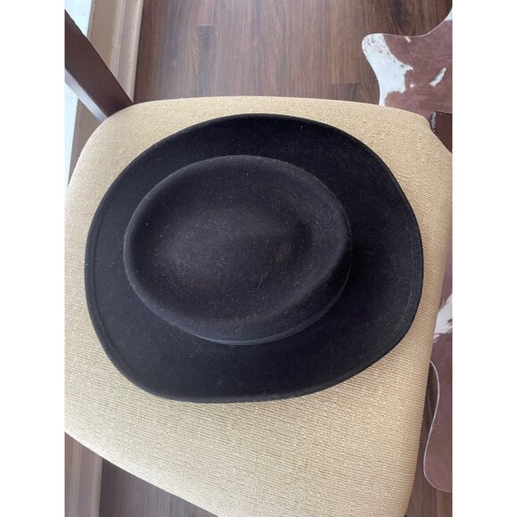 Vintage MCM Dorfman Pacific Riverboat Hat Black 100% Wool Felt main image 5